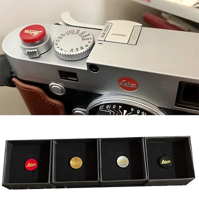 3PCS Brass Camera Shutter Button Soft Release For Leica, Red/Black/Silver - Image 1 of 3