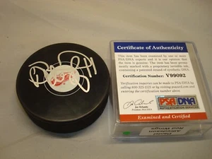 Daniel Alfredsson Signed Detroit Red Wings Hockey Puck Autograph PSA/DNA COA 1B - Picture 1 of 3