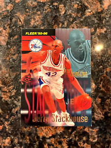 1995-96 Fleer - #339 Jerry Stackhouse Basketball Card Rookie Philadelphia 76ers