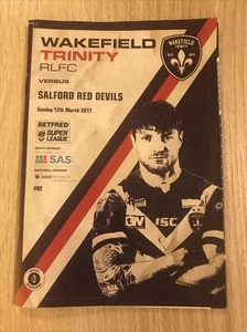 Wakefield Trinity RLFC v Salford Red Devils Programme 12/03/2017 - Picture 1 of 12