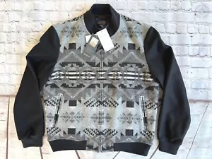 NEW Mens PENDLETON Journey West 100% Wool Zip Bomber Jacket Coat Medium $299 - Picture 1 of 8