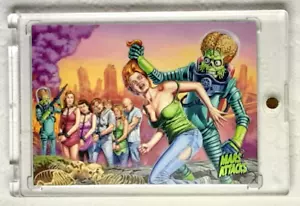 2013 Mars Attacks! Invasion Card 58 THE OCCUPATION BEGINS. FREE ONE-TOUCH-HOLDER - Picture 1 of 2
