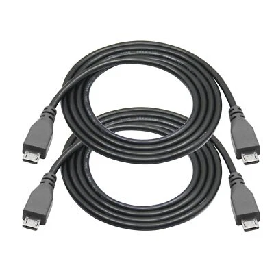 2Pack Micro USB Male to Micro USB Male Cable Data Transfer Cord for Phone, 3.2Ft - Image 1 of 4