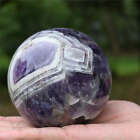 1.17Kg Natural Dream Amethyst Ball Quartz Crystal Sphere Reiki Crystal Decor Gif