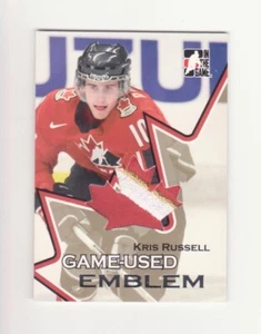 2007 ITG Going For Gold World Juniors Kris Russell Emblem Print Run 20 Copies - Bild 1 von 2