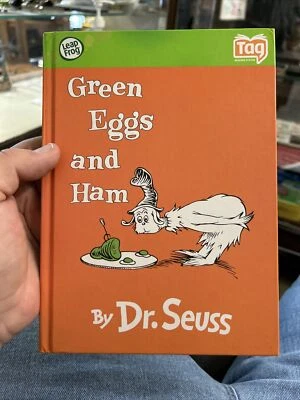 Etiqueta Leapfrog huevos verdes y jamón-- Dr. Seuss tapa dura raro genial difícil de encontrar excelente Foto 1 de 4