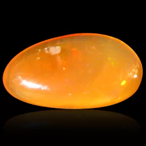 1.83 ct Magnificent fire Fancy Cabochon Cut (12 x 6 mm) Un-Heated Red Fire Opal - Picture 1 of 1