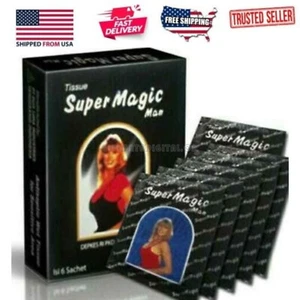 Super Antiseptic Magic Wet Tissue Longer Sex delayed ejaculation 3 box (18 pcs) - Picture 1 of 6