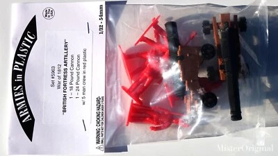 Armies in Plastic War of 1812 British Fortress Guns 18-pound & 24-pound 1/32 - Image 1 of 3