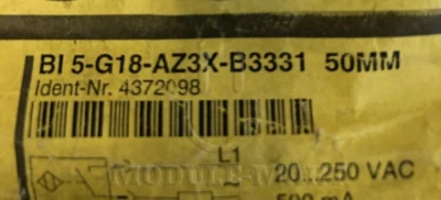 NEW TURCK BI 5-G18-AZ3X-B3331 20-250VAC sealed package 1PCS - Image 1 of 3