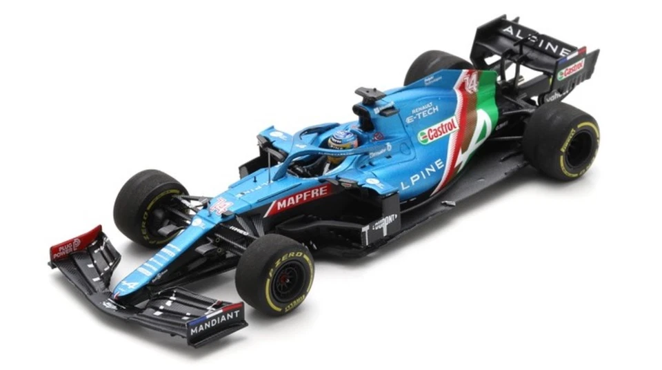 Spark S7858 1/43 ALPINE A521 #14 8TH Abu Dhabi Gp 2021 Fernando Alonso Vettura
