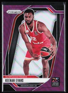 2024-25 Panini Prizm Euroleague Keenan Evans Purple Prizms /99 #33 - Picture 1 of 10