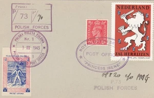 WW2 Polish Forces – Princess Irene Brigade Philatelic Souvenir Cover - Picture 1 of 2