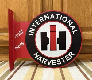 International Harvester Flange Sign IH Tractor Farm Vintage Style Wall Decor - Picture 1 of 6