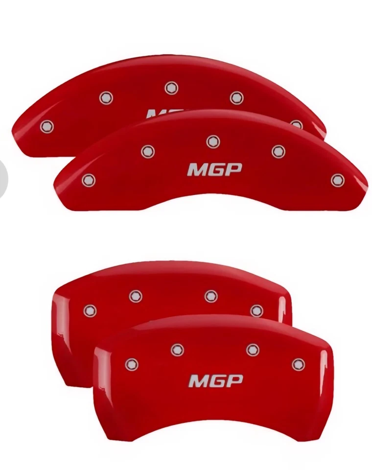 Cubiertas de pinza de freno rojas MGP 28180SMGPRD para Hyundai Sonata 2015-2019 Foto 1 de 4