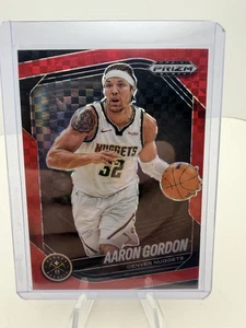 2024-25 Panini Prizm Black Aaron Gordon Red Checkerboard Refractor #29/75 - Picture 1 of 3