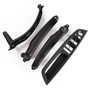 Enhance Your For BMW's Interior with Black Door Handle Inner Panel Pull Trim - Picture 1 of 8