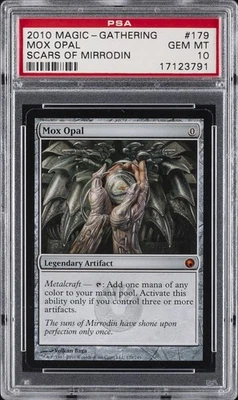 2010 MTG SCARS OF MIRRODIN #179 MOX OPAL PSA 10 - Image 1 of 2