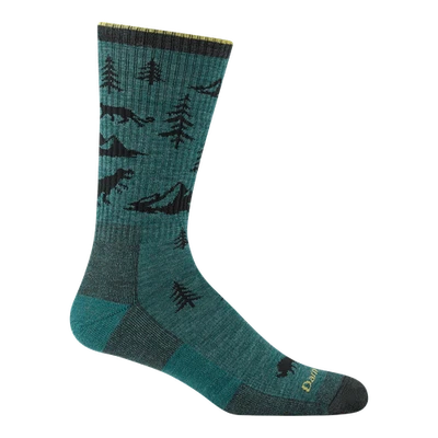 DARN TOUGH  1964 TEAL Men's ABC Boot Midweight Hiking Socks Hike Merino Wool USA - Image 1 of 4
