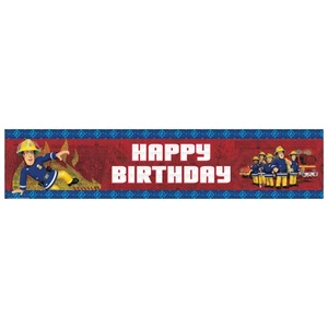 Fireman Sam Holographic Happy Birthday Banner SG33055 - Picture 1 of 1