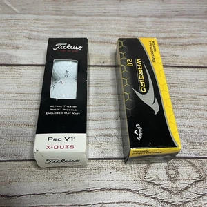 Callaway Golf Balls Warbird 2.0 Titleist Pro V1 X Outs Lot 6 Balls NEW - Picture 1 of 3