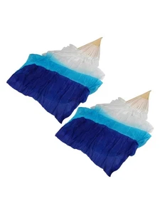 Set of Two 1 8m Dancing Fans Designed for Performance Includes 16 Ribs - Picture 1 of 31