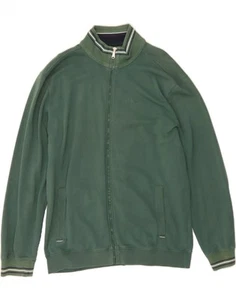CHAMPION Mens Tracksuit Top Jacket 3XL Green Cotton FZ08 - Picture 1 of 4