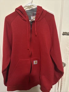 Carhartt K 199 Hooded Zipper Sweat Shirt Red X Large - Bild 1 von 11