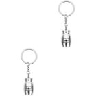 2 PCS Urn Cremation Pet Keychain Small Urns Memorial Keyrings for Mini