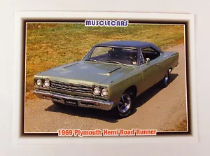 '69 tarjeta coleccionable de coleccionista Plymouth Hemi Road Runner - Imagen 1 de 2