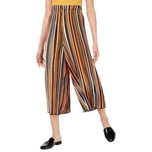 PROJECT 28 NYC NEW Women's Striped Crepe Pull On Capri Cropped Pants XL TEDO - Picture 1 of 2
