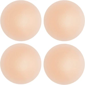 Nipple Covers 2 Pairs for Women, Reusable Adhesive Invisible Pasties Silicone Co - Picture 1 of 12