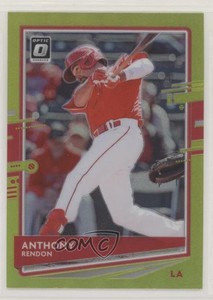 2020 Panini Donruss Optic Retail Lime Green Prizm Anthony Rendon #155
