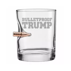 Bulletproof Trump Drinking Glasses - Made in the USA - MAGA (11Oz Rocks Glass) - Picture 1 of 12