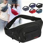 Solid Color Crossbody Chest Bag Waterproof Fanny Packs Sports Waist Bag