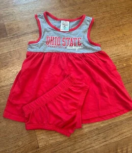 Ohio State Buckeyes baby/ toddler Cheer dress/ bloomer set, NEW size 18 months - Picture 1 of 2