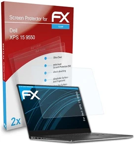 atFoliX 2x Screen Protection Film for Dell XPS 15 9550 Screen Protector clear - Picture 1 of 8