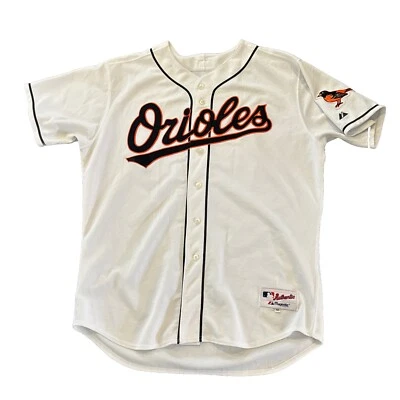 Camiseta Baltimore Orioles Majestic coleção autêntica masculina 52 branca  - Imagem 1 de 4