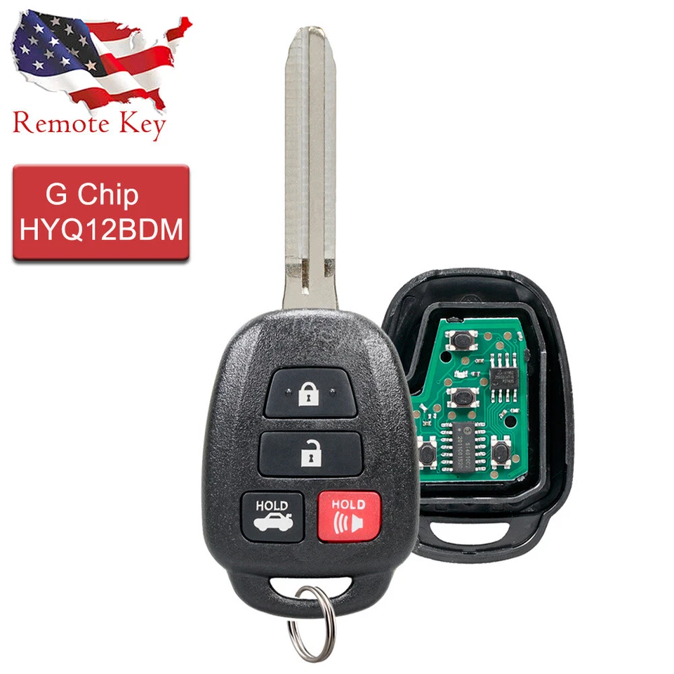 Para Toyota Camry 2012 2013 2014 entrada sin llave coche mando a distancia 315 MHz - chip G Foto 1 de 4