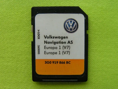 SD KARTE NAVIGATION AS EUROPA 2020 VW DISCOVER MEDIA 2 T5 T6 SHARAN POLO PASSAT - Bild 1 von 2