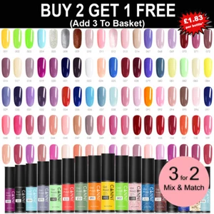 CANNI Nail Gel Polish Varnish Soak Off UV/LED Classic 5ml - Over 240 Shades - Picture 1 of 197