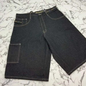 Men's Pelle Pelle Carpenter Black Denim Short NWT - Picture 1 of 5