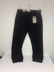 LEVI STRAUSS YOUTH BLACK JOGGERS MEDIUM ELASTIC CUFF - Picture 1 of 4