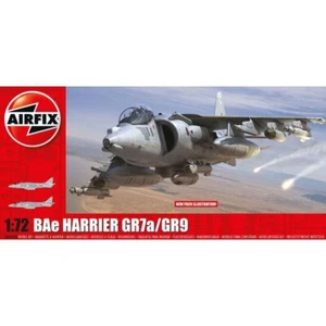 371413 AIRFIX BAE HARRIER GR7A/GR9 1:72 SCALE PLASTIC MODEL KIT (A04050A) - Bild 1 von 1