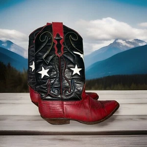 Mujeres Nine West Rojo Peggy Sue Western Vaquera Botas Talla 7.5M - Imagen 1 de 17