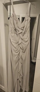 Vera Wang Bridesmaid/Formal Dress Light Gray Size 14 - Picture 1 of 5