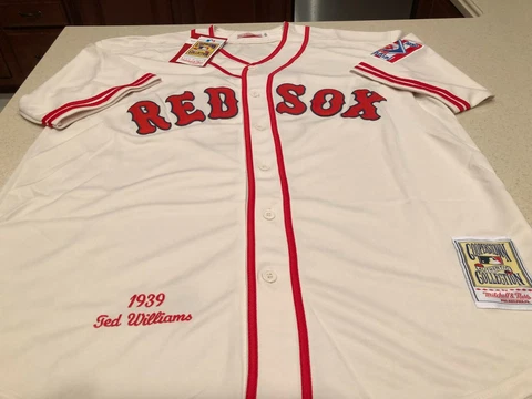 Mitchell & Ness Cooperstown Collection 1939 Red Sox Ted Williams Jersey Mens XL Cover