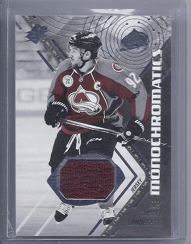 15-16 2015-16 SPX GABRIEL LANDESKOG MONOCHROMATICS JERSEY GL COLORADO AVALANCHE - Image 1 of 1