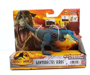Juguete de dinosaurio Mattel Jurassic World Dominion Genyodected Serus daño extremo - Imagen 1 de 4