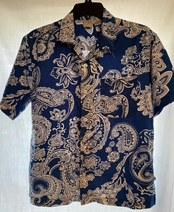 Boys OP Size Large Blue Hawaiin Button up shirt - Picture 1 of 3
